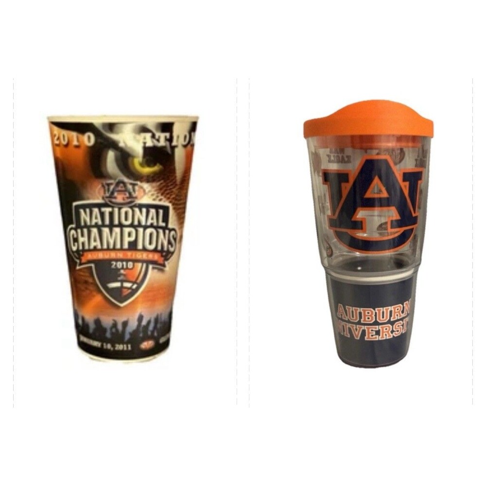 12oz Hologram Cup & 32oz Tervis Tumbler Auburn Football NCAA Tigers Fan Merch